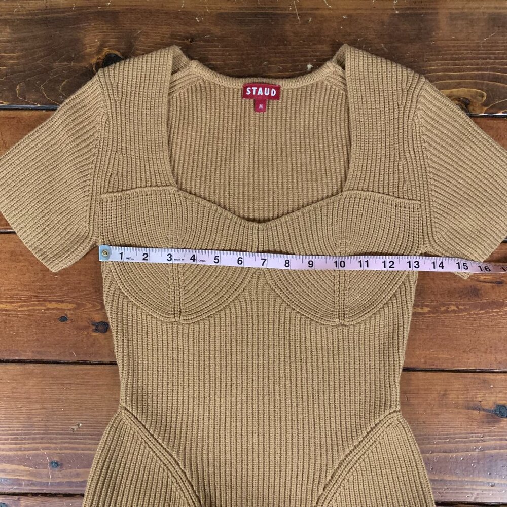 STAUD Camel Ribbed Knit Top - Picture 10 of 12
